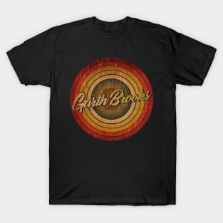 circle vintage retro faded Garth Brooks T-Shirt